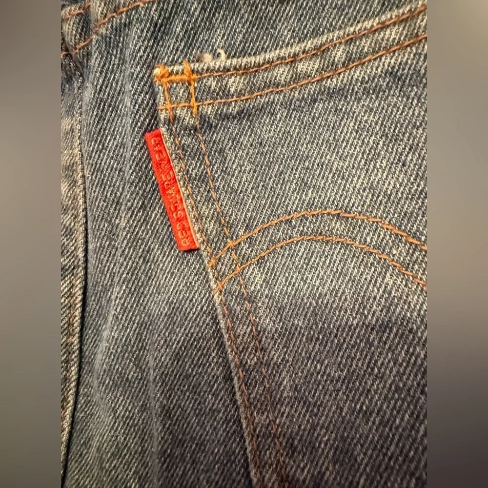 Authentic Y2K Red Square Wear Denim Skirt - Picture 10 of 14